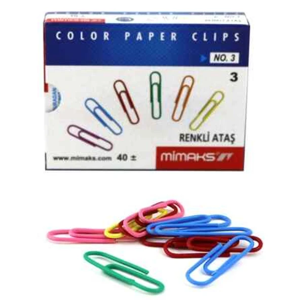 Mimaks Ataş Renkli No:3  (10 paket) ürün görseli 1