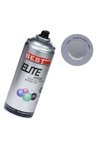 Elite Gümüş 9802 Akrilik Hızlı Kuruyan Profesyonel Sprey Boya 400 Ml ürün görseli 1