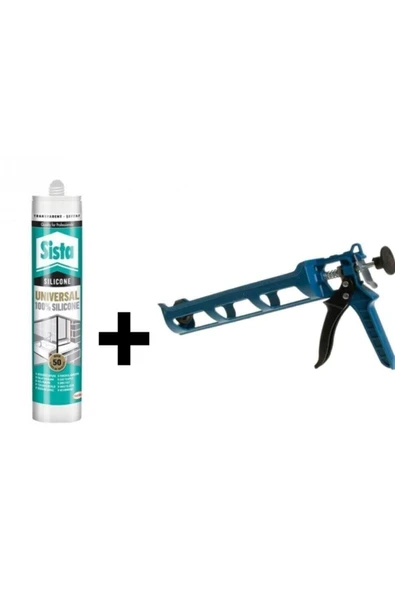 Beyaz Silikon 280 Ml+silikon Tabancası Plastik ürün görseli 1