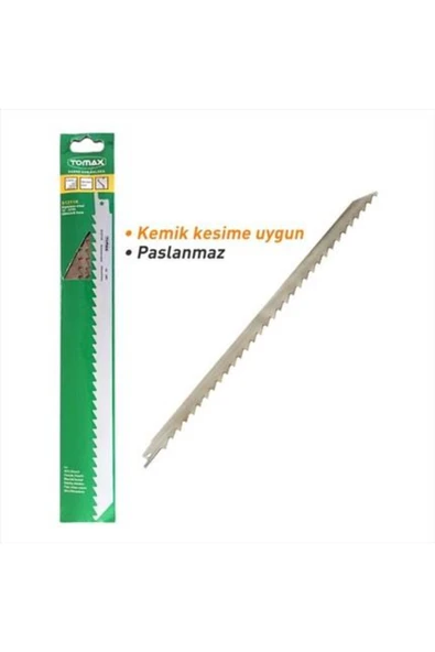 Paslanmaz Tilki Kuyruğu Bıçağı 300mm Kurban Kemik Donmuş ürün görseli 1