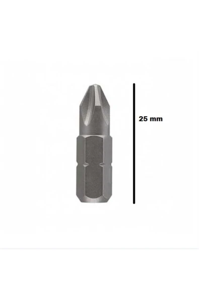 Bits Uç, Yıldız Matkap Ucu PH2X25 mm 10 Adet - Resim 2