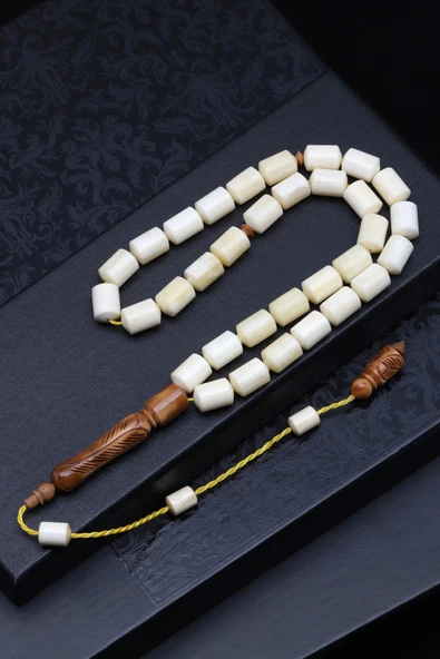 Kemik Tesbih 7 x 11 mm Kapsül Kesim - T-1821 ürün görseli 1