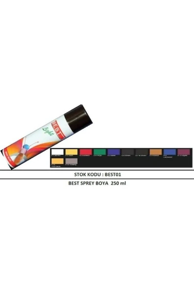 Bisiklet Sprey Boya Best Sprey Boya 250 ml 1.sınıf ürün görseli 1