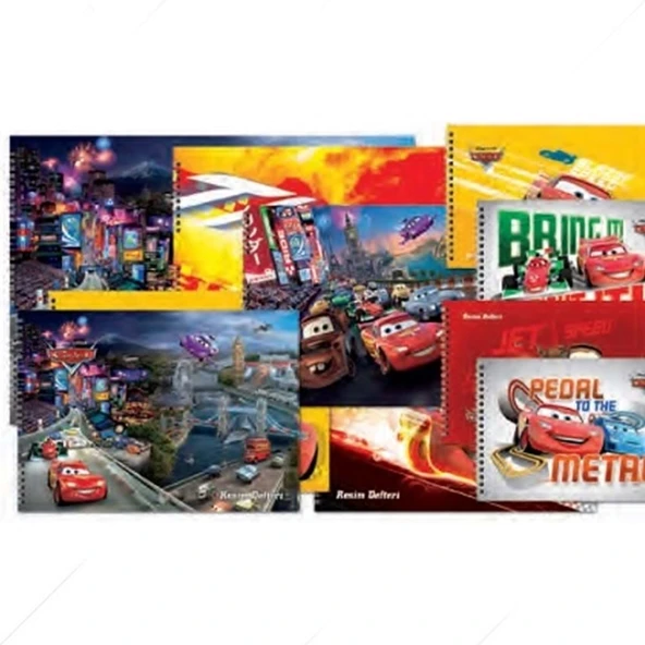 Keskin Color Resim Defteri Spiralli 15 YP 25x35 Cars 300215-33 (24 lü paket) ürün görseli 1