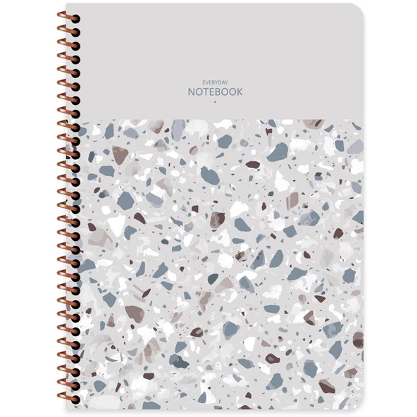 Keskin Color Terazzo Defter 16,5x22,5 80 YP Çizgili ürün görseli 1