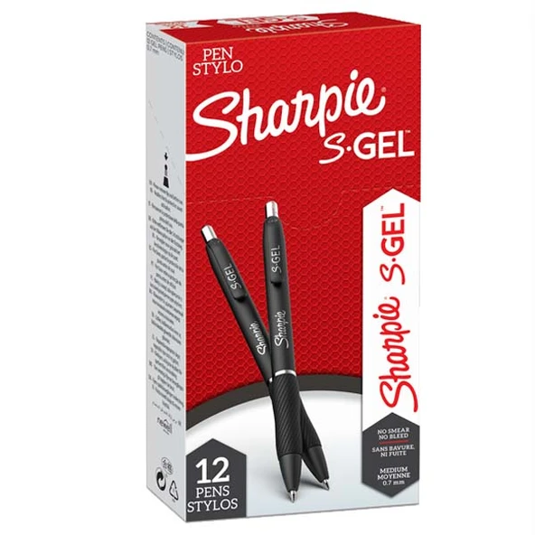 Sharpie Gel Jel Mürekkepli Kalem (12 li) 0.7 MM Siyah SH-2136595 ürün görseli 1