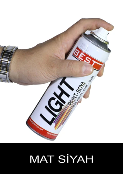 Lıght Sprey Boya 250 Ml Mat Siyah ürün görseli 1