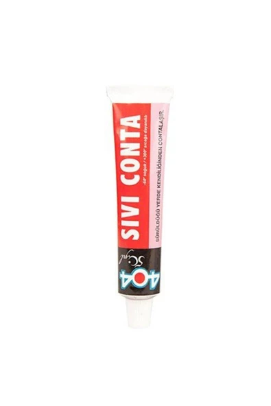 404 Sıvı Conta 45 gr. Kırmızı - Resim 2