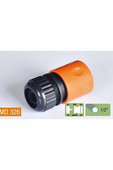 Md-326 1/2 Hortum Bağlama Adaptörü - Resim 2