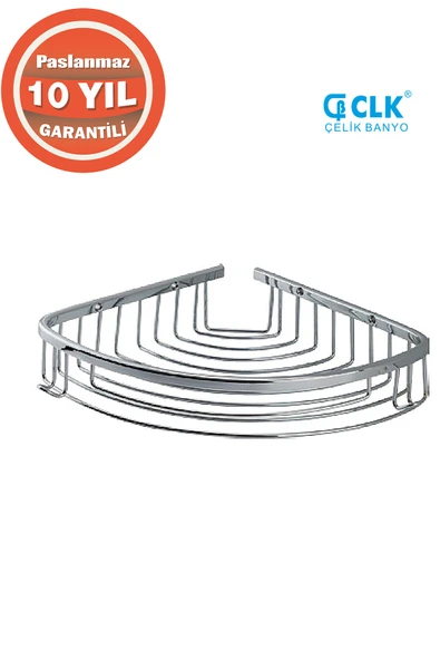 Paslanmaz Pirinç Destina Tekli 19*19 Cm Sampuanlık Süngerlik Köşelik ürün görseli 1
