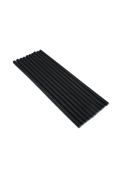 SICAK SİLİKON MUM ÇUBUK SIYAH KALIN 11MMX30CMM 10 ADET ürün görseli 1