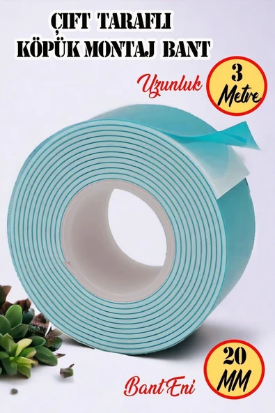 Çift Taraflı Montaj Bandı 20 Mm X 3 Metre (bnmd2030) ürün görseli 1