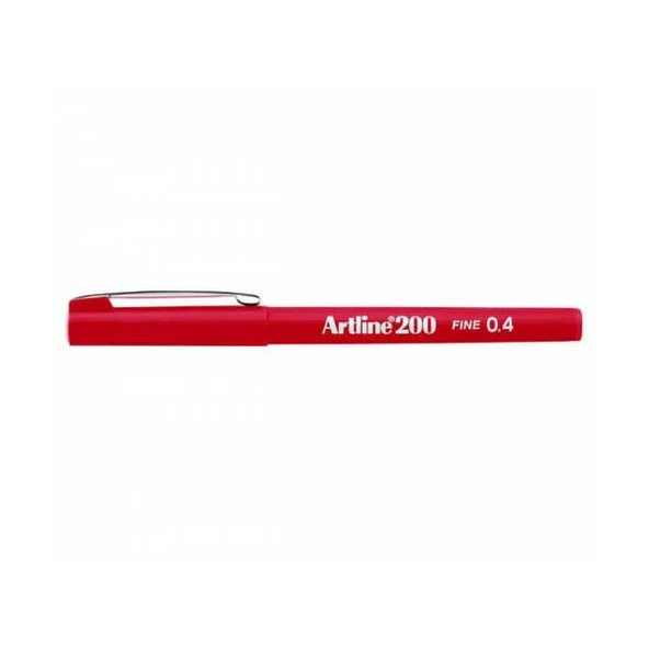 Artline Fineliner 0.4 MM Kırmızı(12 li) ürün görseli 1