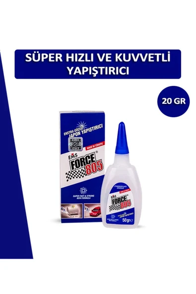 Ems Forcee 805 Ayakkabı Yapıştırıcı Hızlı yapıştırıcı 20Gr Süper Güçlü Yapıştırıcı ürün görseli 1