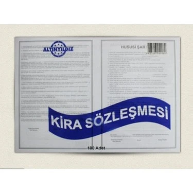 Altınyıldız Kira Kontratı 100 LÜ A3-1-LI-PKT ürün görseli 1