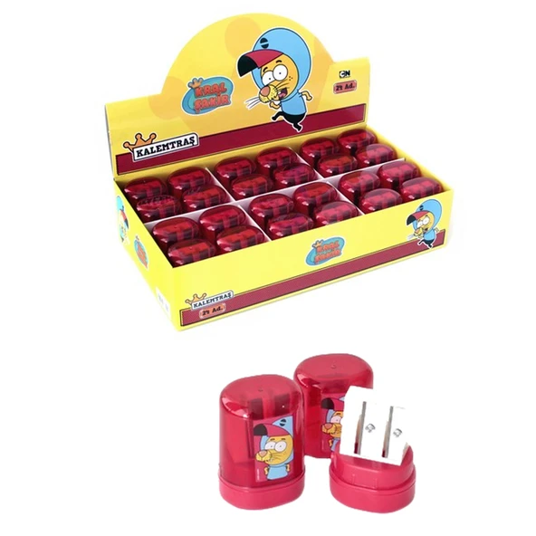 Dolphin Kral Şakir Kalemtraş Çiftli KS-025317 (24 lü paket) ürün görseli 1