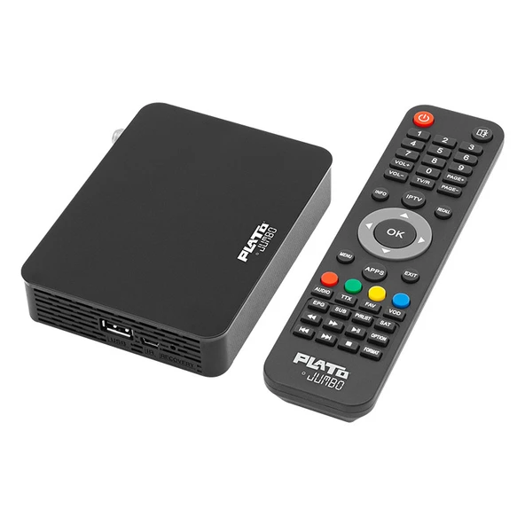 PLATO JUMBO LINUX TABANLI ETHERNET GİRİŞLİ IP TV DAHİLİ WIFI UYDU ALICISI (YOUTUBE-WIFI-DOLBY) ürün görseli 1
