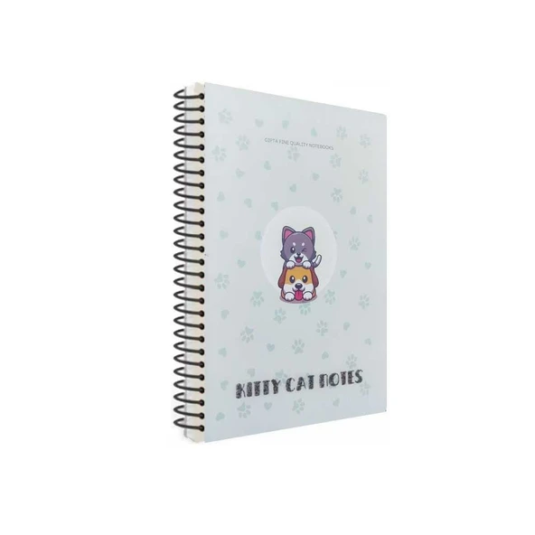 Gıpta Spiralli Plastik Kapak Defter Kitty Cat A4 80 Çizgili ürün görseli 1