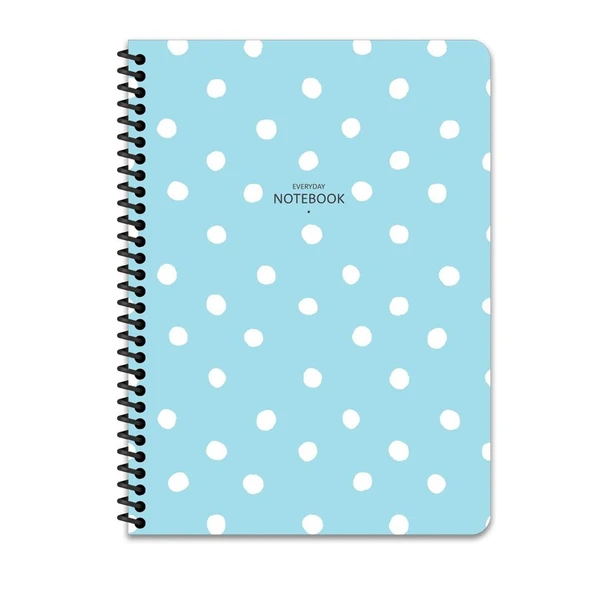 Keskin Color Defter Plastik Kapak Spiralli 16,5x22,5 80 YP Kar. ürün görseli 1