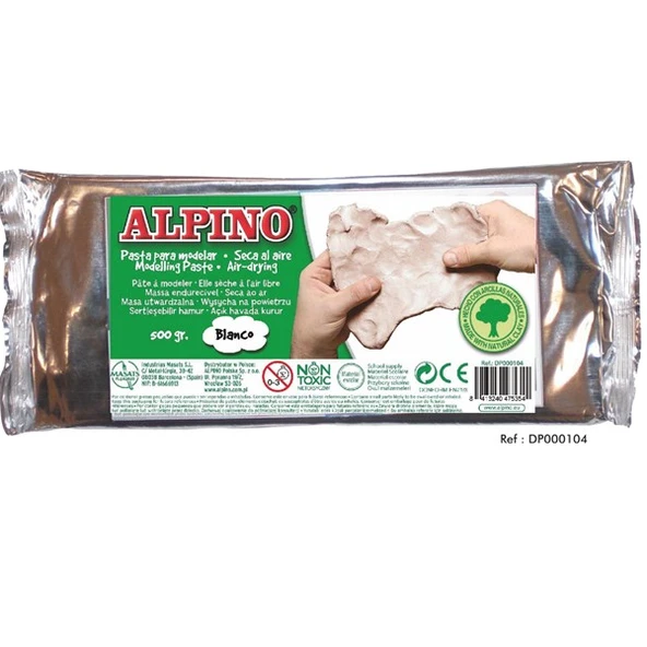 Alpino Seramik Hamuru 500 GR Beyaz DP000104 ürün görseli 1