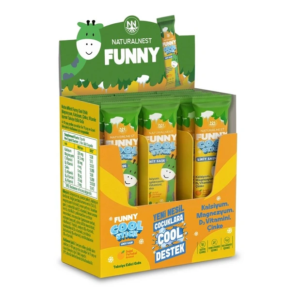NATURALNEST Funny Cool Stick Likit Saşe 15 x 30 ml ürün görseli 1