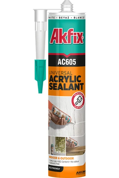Ac605 Boyanabilir Akrilik Mastik 500 Gr Beyaz ürün görseli 1