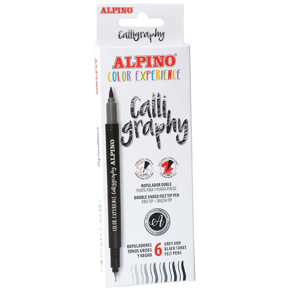 Alpino Calıgraphy Set 6 Lı Çift Yönlü AR-001040 ürün görseli 1