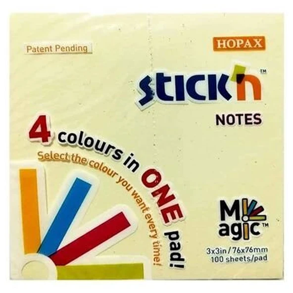 Hopax Stickn 76x76 Magic Pastel Notes 100 YP ürün görseli 1