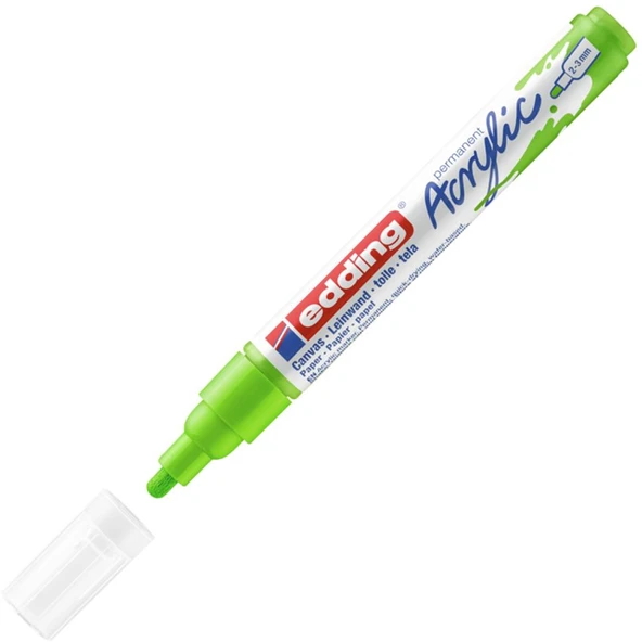 Edding Markör Akrilik Orta Uçlu 2-3 MM Sarı-Yeşil 927 5100--10 lu ürün görseli 1