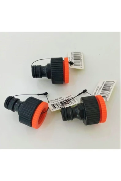 1/2” - 3/4” Otomatik Musluk Bağlantısı (dişi) 3 Adet Musluk Bağlantı Aparatı ürün görseli 1