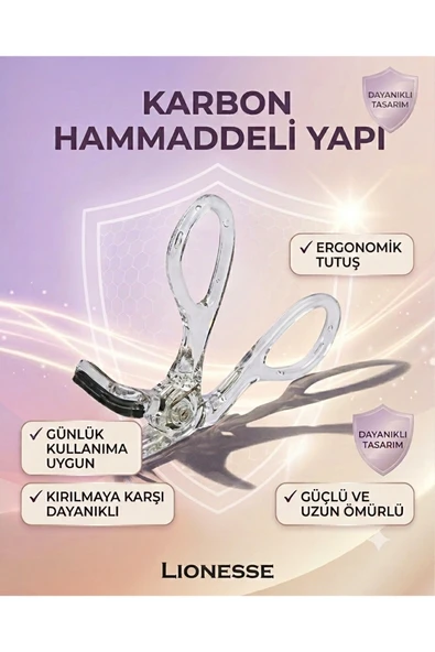 Lionesse Kirpik Kıvırıcı 802-Karbon Hammadde I Uzun Ömürlü Kullanım I Kırılmaz ürün görseli 1
