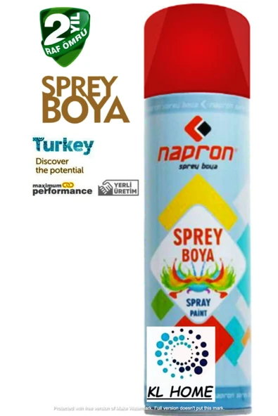 Bayrak Kırmızı Sprey Boya 200ml Tam Dolu Paranızın Karşılığı Kl Home ürün görseli 1