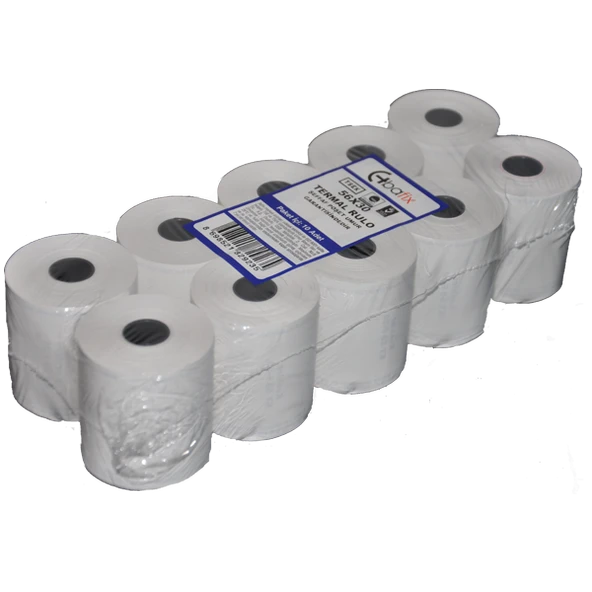 Bafix Yazar Kasa Rulosu Termal 56x30 Mt (10 lu 1 paket) ürün görseli 1