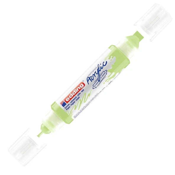Edding Akrilik 3D Double Lıner Pastel Yeşil 917 5 adet ürün görseli 1