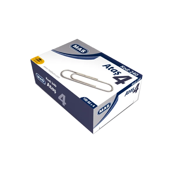 Mas Ataş Nikel Kaplı NO:4 100 LÜ (24 PK) ürün görseli 1