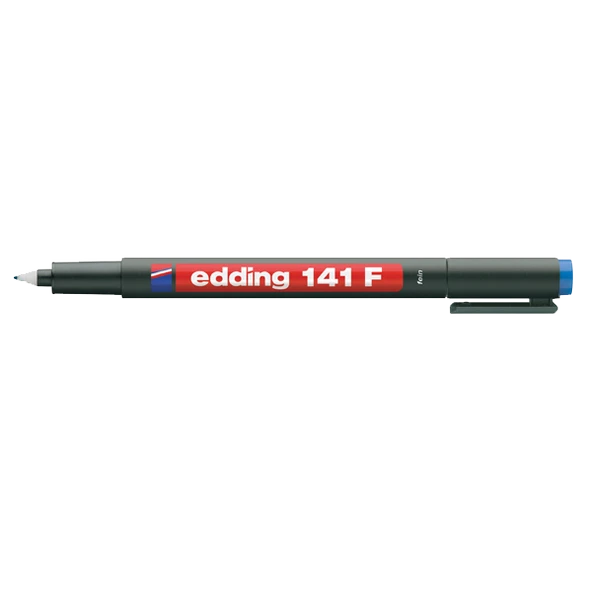Edding Asetat Kalemi(10 adet) Permanent F Seri 0.6 MM Mavi 141F ürün görseli 1
