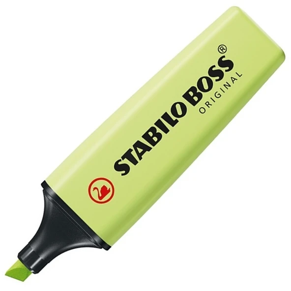 Stabilo Fosforlu Kalem Boss Orıgınal Pastel Açık Yeşil (10 lu paket)70/133 ürün görseli 1