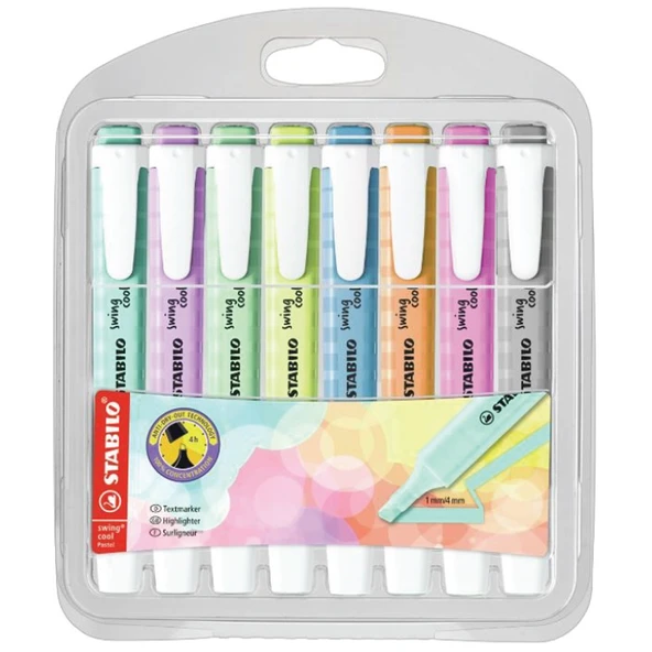 Stabilo Fosforlu Kalem Swing Cool Pastel 8 Li 275/8-08-2 ürün görseli 1