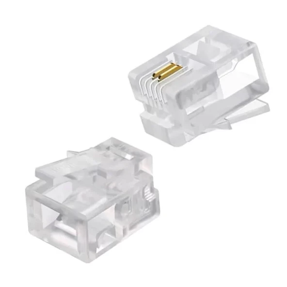 Rj11 Telefon Soketi 6P/2C (100 Adet) ürün görseli 1