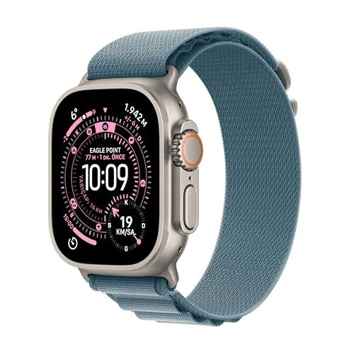 Apple Watch Ultra 3 GPS + Cellular 49mm Siyah Titanyum Kasa Siyah Alpine Loop - Small ürün görseli 1