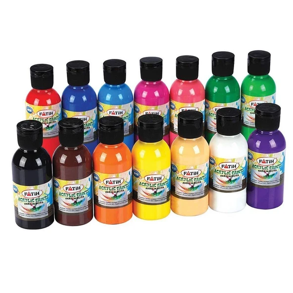 Fatih Akrilik Boya 100 ML Ten Rengi 6 Lı ürün görseli 1