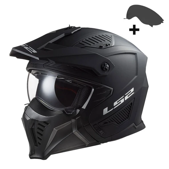 KAPALI KASK LS2 DRIFTER MAT SİYAH ORJİNAL XL ürün görseli 1