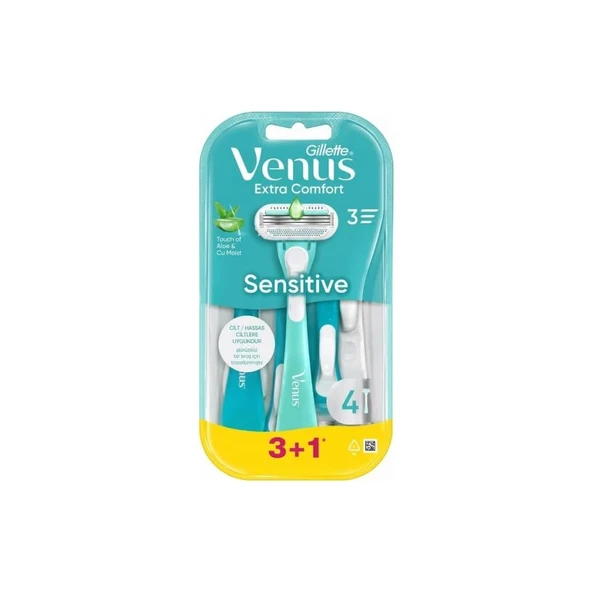 Gillette Venüs Tıraş Bıçağı Sensitive 3+1 ürün görseli 1