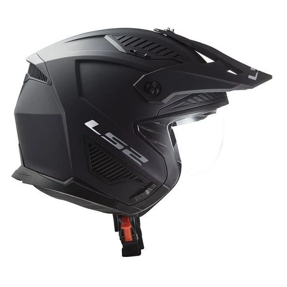 KAPALI KASK LS2 DRIFTER MAT SİYAH ORJİNAL XL - Resim 6