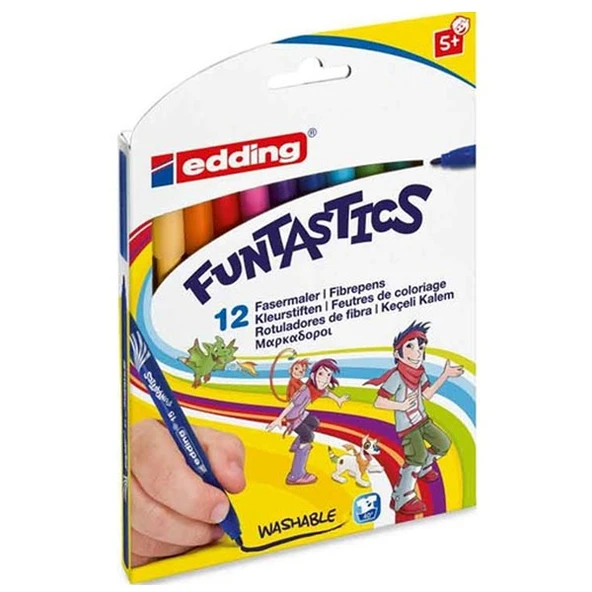 Edding Keçeli Kalem İnce Funtastics 12 Li Set 4-15-12 ürün görseli 1