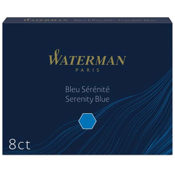 Waterman Dolma Kalem Kartuşu 8 Lİ Mavi S0110860 ürün görseli 1