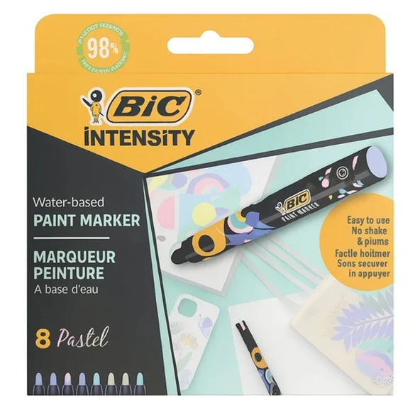 Bic Intensity Paint Marker 8Li Pastel 527429 - Resim 2