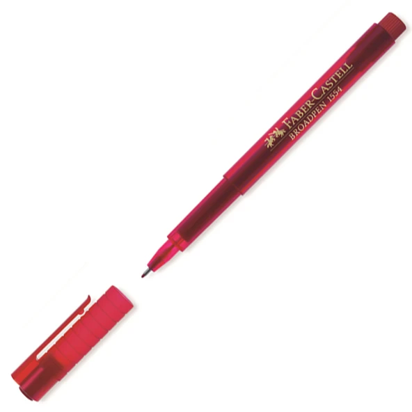 Faber-Castell Broadpen 1554 Kırmızı ürün görseli 1