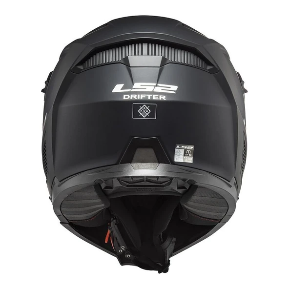 KAPALI KASK LS2 DRIFTER MAT SİYAH ORJİNAL XL - Resim 3