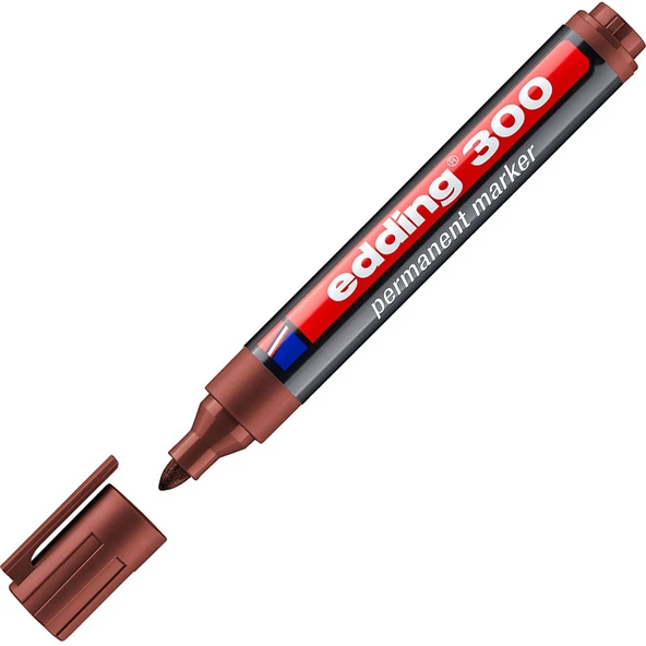 Edding Markör Permanent Yuvarlak Uçlu 1.5-3 MM Kahverengi 300 ürün görseli 1